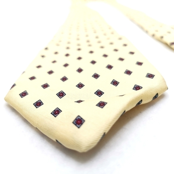 Club Room Vintage Cream / Beige Hand Sewn 100% Silk Long - Picture 8 of 10